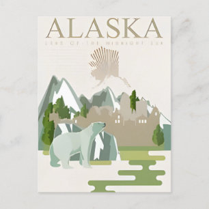 Välkommen till ALASKA-delstaten America Vykort