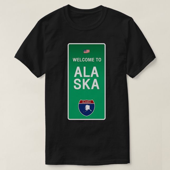 Välkommen till Alaska TShirt T Shirt (Design framsida)