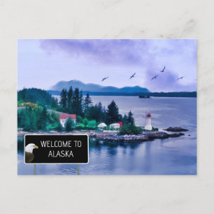 Välkommen till Alaska Vykort
