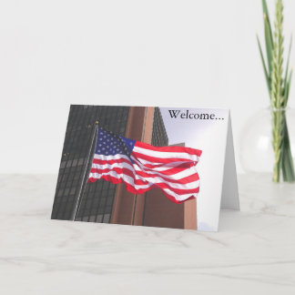 Välkommen till Amerika! Gratulationer/medborgarska Kort