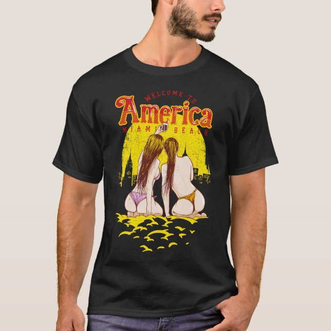 välkommen till Amerika T Shirt (Framsida)