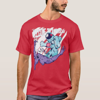 Välkommen till Amerikas Astronaut Astral Cosmic De T Shirt