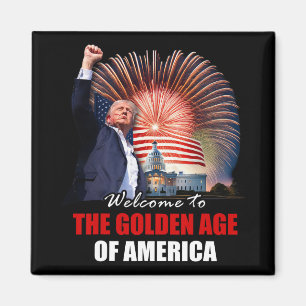 Välkommen till Amerikas guldålder Trump invigning Magnet