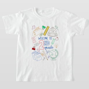 Välkommen till andra Klass Shirt Doodle Back to sc T