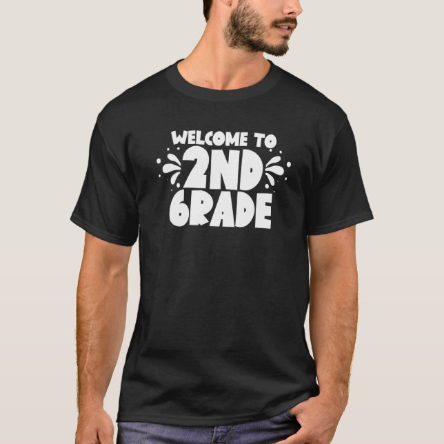 Välkommen till andra Klass-skolläraren T Shirt (Framsida)