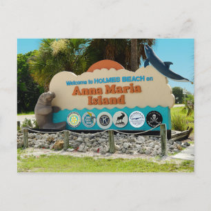 Välkommen till Anna Maria Island Sign Vykort