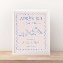 Välkommen till Apres Ski Winter Bachelorette Helg Poster