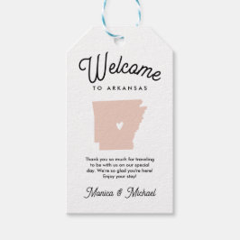 Välkommen till ARKANSAS Bröllop ANY FÄRG Presentetikett