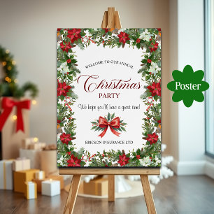 Välkommen till Årliga Julfest för Företagets Anstä Poster