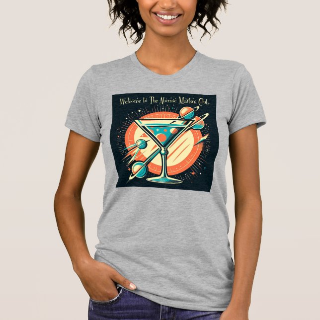 Välkommen till Atomic Martini Club Space Age T Shirt (Framsida)