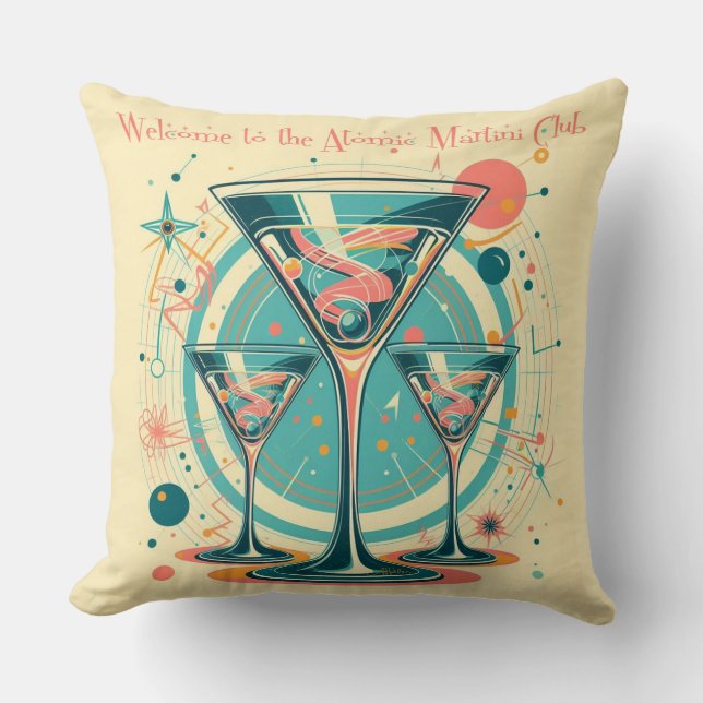 Välkommen till AtomMartini Klubb Triple Play Kudde (Framsida)