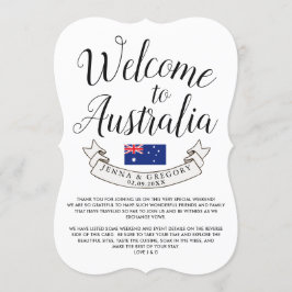Välkommen till Australien | Bröllop på destination Inbjudningar