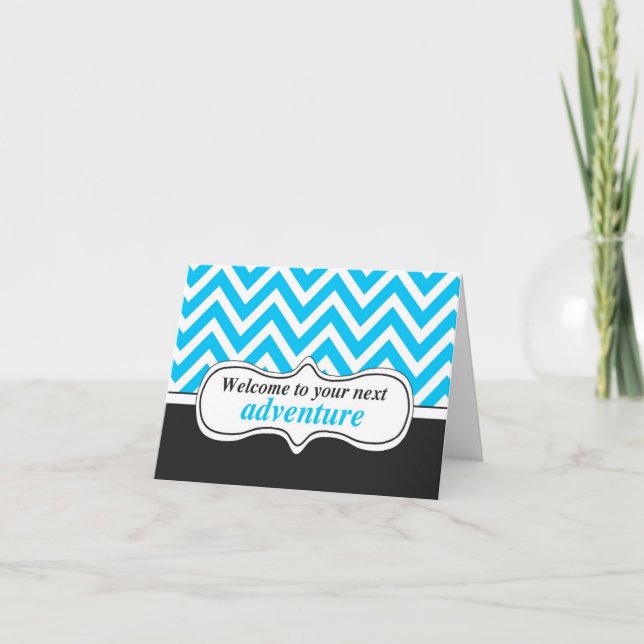 Välkommen till Äventyr, nya Grattisar i hemmet Kort (Framsida)