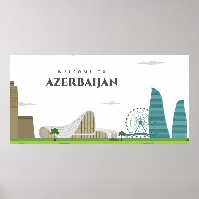 Välkommen till Azerbajdzjan Poster (Framsidan)