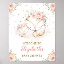 Välkommen till Baby Shower för  Rosa-Blommigt för 