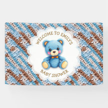 Välkommen till Baby Shower | Virkad Teddybjörn