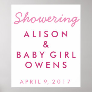 Välkommen till babyvisningsprogrammet Poster