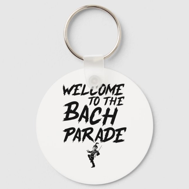 Välkommen till Bach-paraden Brudgäng Gothic Bach Nyckelring (Framsida)