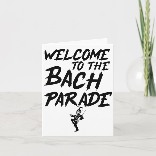 Välkommen till Bachs torg i Parad Kort (Framsida)