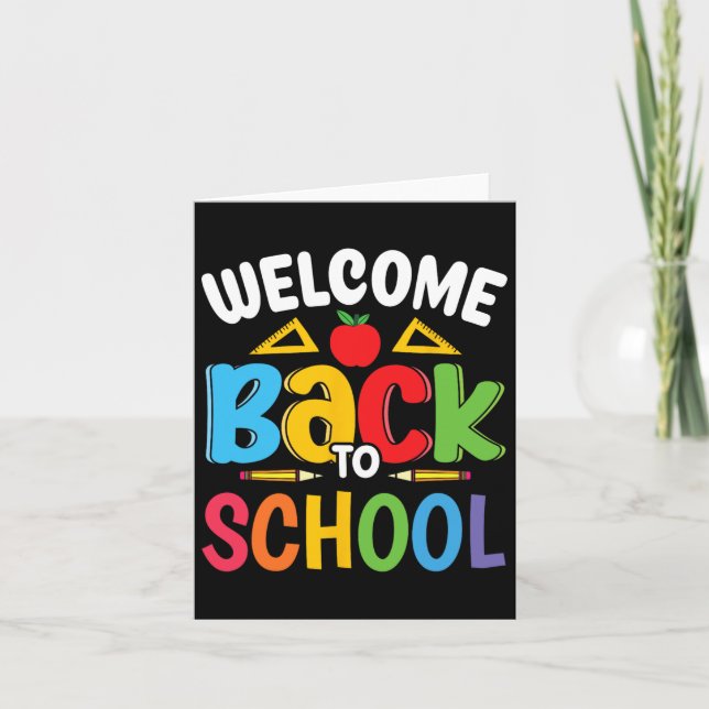Välkommen till Back to school Lacheracherån Studen Kort (Framsida)