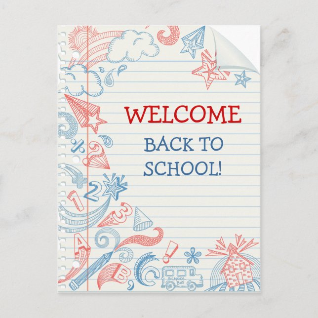 Välkommen till Back to school-vykort Vykort (Framsida)