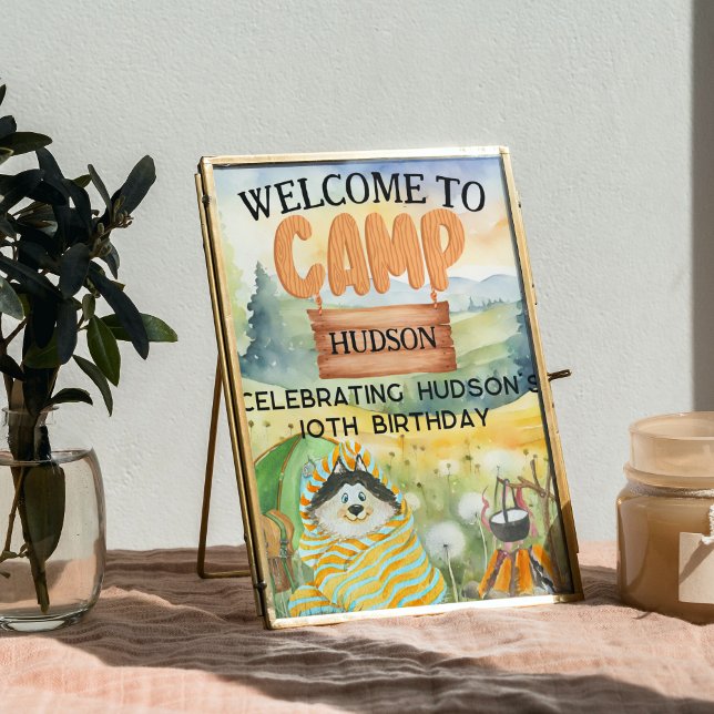 Välkommen till Backyard Camping Birthday Camp Out  Poster (Skapare uppladdad)