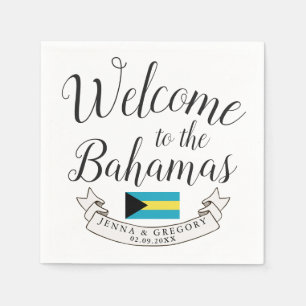 Välkommen till Bahamas Anpassningsbar för destin Pappersservett