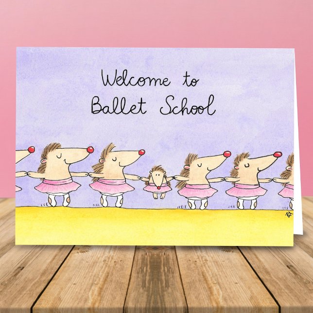 Välkommen till balettskolan hälsning kort (Skapare uppladdad)