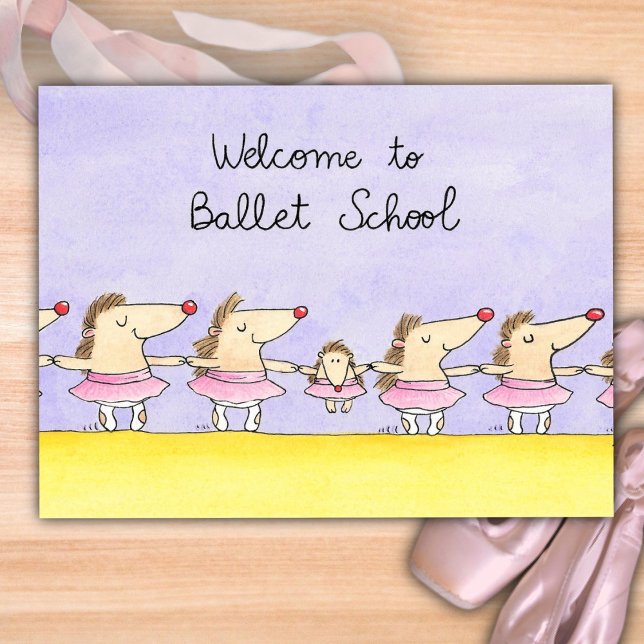 Välkommen till balettskolan vykort (Skapare uppladdad)