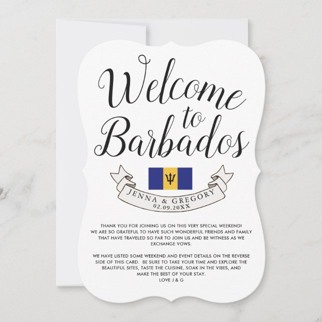 Välkommen till Barbados | Favorit för destination  Inbjudningar (Framsida)