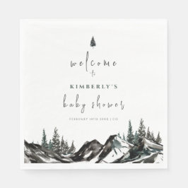 Välkommen till Bebisduschen för skogshuggning i Äv Pappersservett