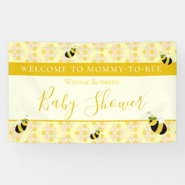 Välkommen till Bee Baby Shower Mamma för Gult