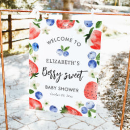 Välkommen till Berry Sweet Baby Shower Poster