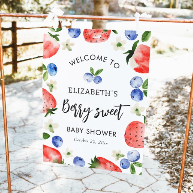 Välkommen till Berry Sweet Baby Shower Poster (Skapare uppladdad)