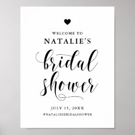 Välkommen till Black Bold Script Möhippa Poster