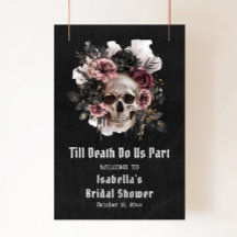 Välkommen till Black Halloween Blommigt Skull-Möhi