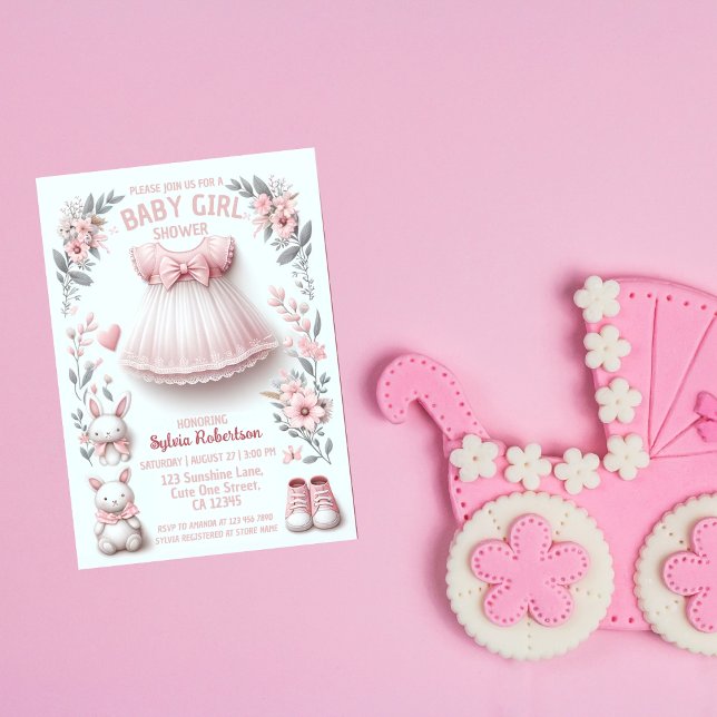 Välkommen till Blommarna: Flicka Shower Inbjudningar (Skapare uppladdad)