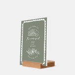 Välkommen till blommigt Hand plockade Sage Grönt B<br><div class="desc">Vitkonsblommor botaniska illustrationer med vit text och hand plockade gräns över Gröntens bakgrund.</div>