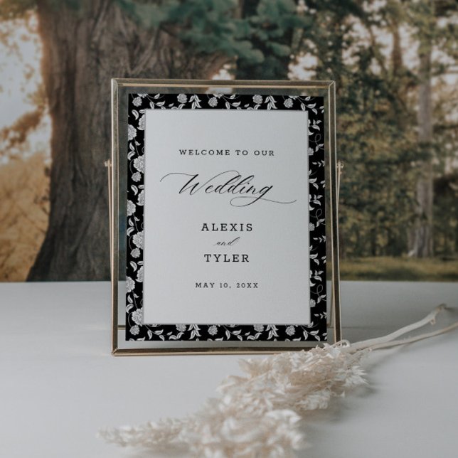 Välkommen till Blommigten Bröllop i elegant i Poster (Skapare uppladdad)
