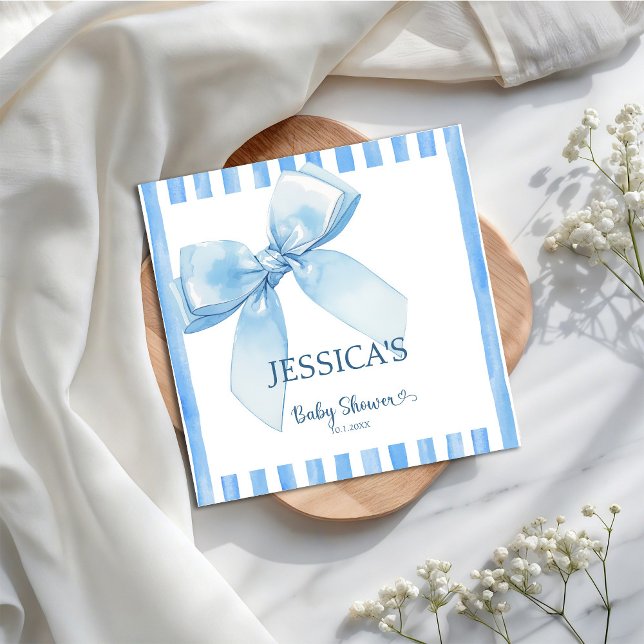 Välkommen till Blue Ribbon Pojke Luncheon Pappersservett (Skapare uppladdad)