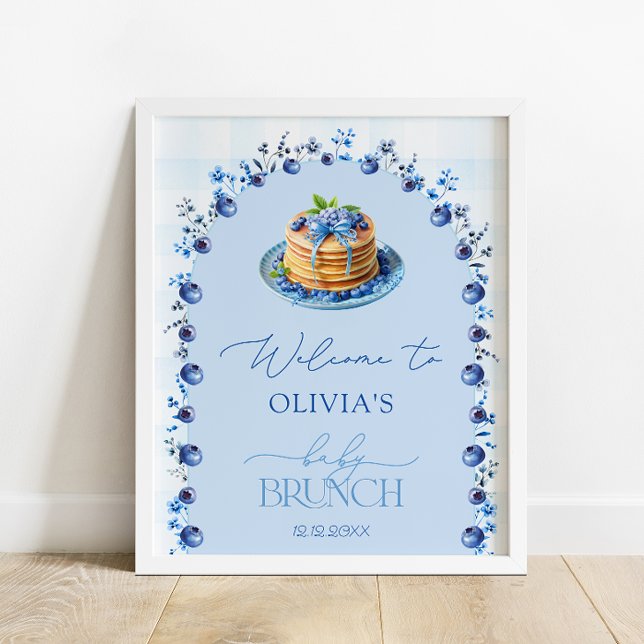 Välkommen till Blueberry Pancake Baby Brunch Baby  Poster (Skapare uppladdad)