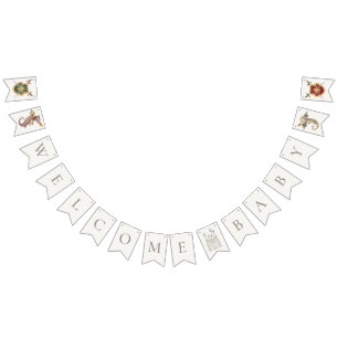 Välkommen till Boho Storybook Dragon Baby Shower Vimplar