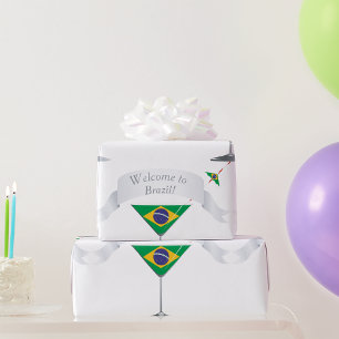 Välkommen till Brasilien Martini Glas Brasilianska Presentpapper