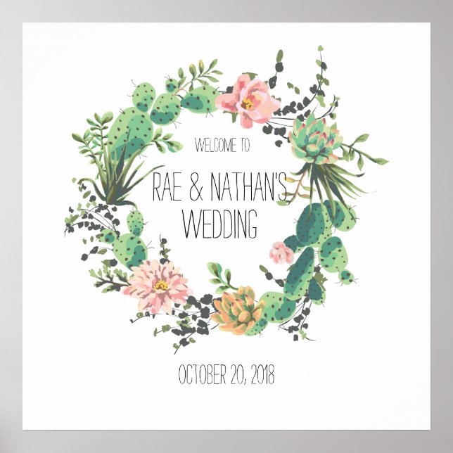 Välkommen till Bröllop Poster (Framsidan)