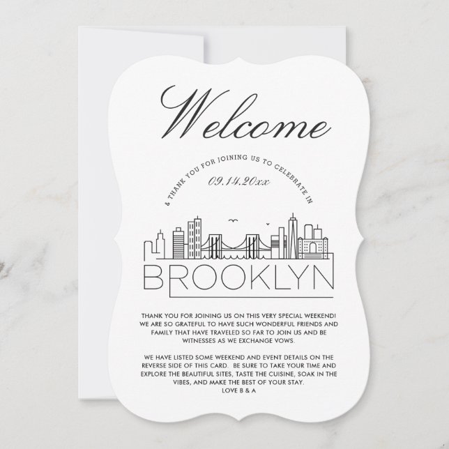 Välkommen till Brooklyn | Inbjudan till gästinform (Framsida)