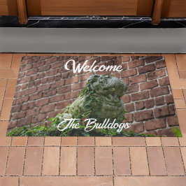 Välkommen till Bulldog Statue Guard Hund Red Brick
