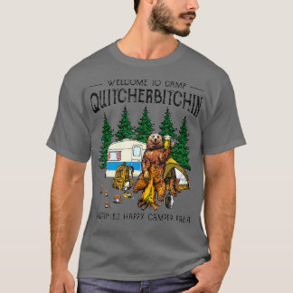 Välkommen till Camp Quitcherbitchin A Auktoriserad T Shirt