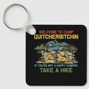 Välkommen till Camp Quitcherbitchin Camping Camp Q Nyckelring