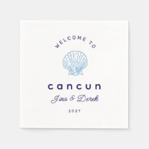 Välkommen till Cancun Destination Bröllop Blå