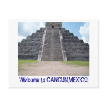 Välkommen till Cancun, mexikanska vykort.